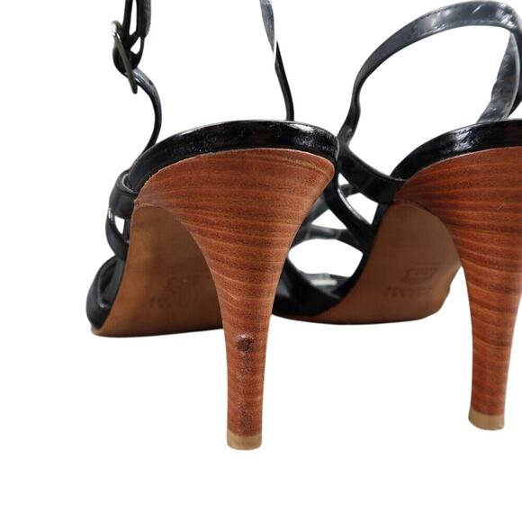 Stuart Weitzman Shoes Womens 9 Pump Slingback Strappy Heel Leather Fashion Black - Picture 5 of 16